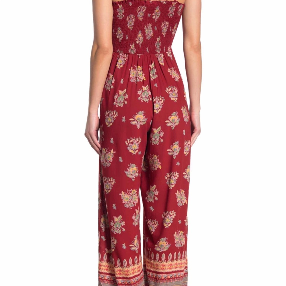 Floral stretch jumpsuit